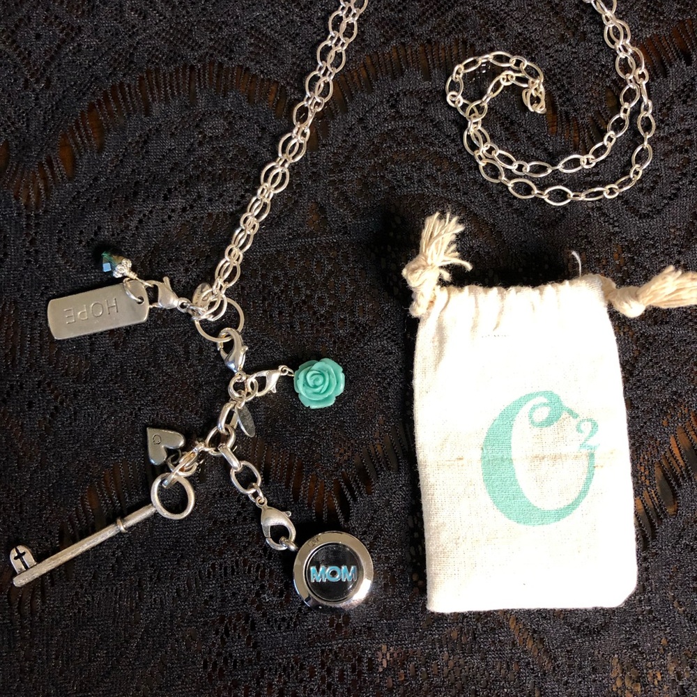 Origami Living Locket with accessory charms